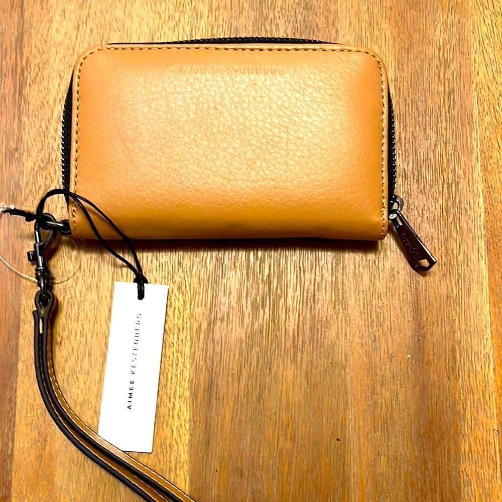 Aimee Kestenberg Dixon Zip Vachetta wristlet